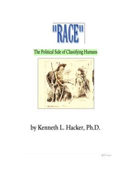 Race": the Political Classification of Humans