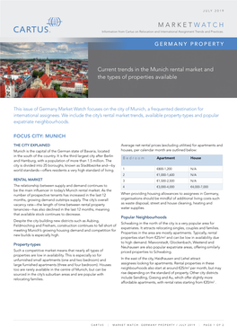 Market Watch Focuses on the City of Munich, a Frequented Destination for International Assignees