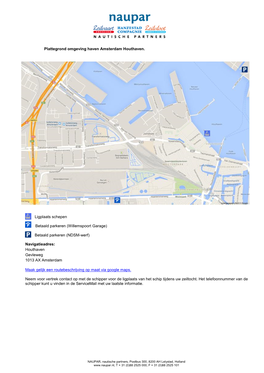 Plattegrond Omgeving Haven Amsterdam Houthaven