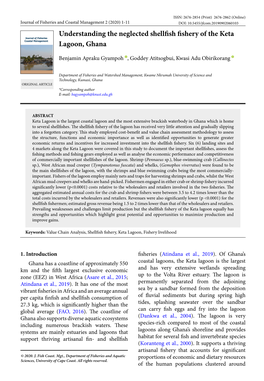 Understanding the Neglected Shellfish Fishery of the Keta Lagoon, Ghana