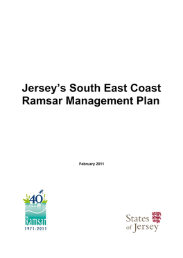 Jersey's South East Coast Ramsar Management Plan