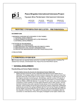 Pbi-Ip Monthly Information Bulletin December 2008