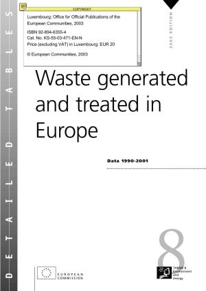 Waste Generated and Treated in Europe