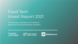 Food Tech Invest Report 2021