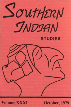 Southern Indian Studies, Vol. 31