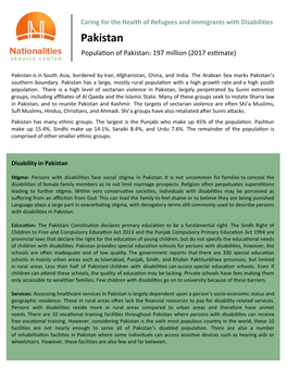 Pakistan Population of Pakistan: 197 Million (2017 Estimate)