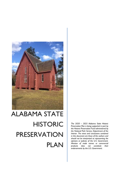 Alabama State Historic Preservation Plan