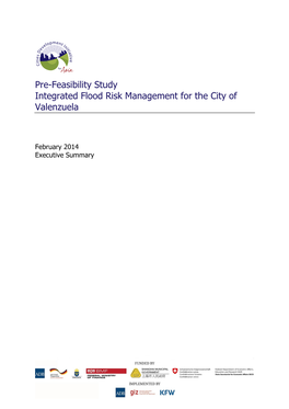Pre-Feasibility Study Integrated Flood Risk Management for the City of Valenzuela