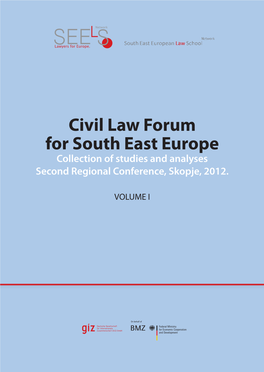 Civil Law Forum Book Volume 1.Indb
