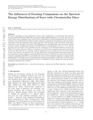 The Influences of Forming Companions on the Spectral Energy Distributions of Stars with Circumstellar Discs