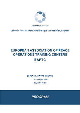 Program European Association of Peace