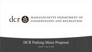 DCR Parking Meter Proposal