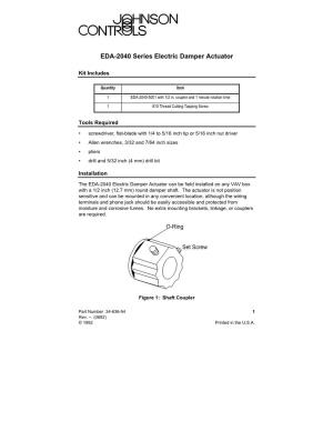 EDA-2040 Series Electric Damper Actuator