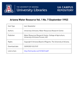 Water Resource Vol
