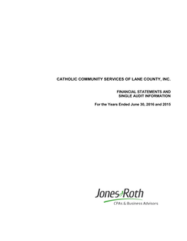 Catholic Community Services of Lane County, Inc