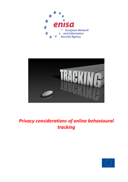 Privacy Considerations of Online Behavioural Tracking