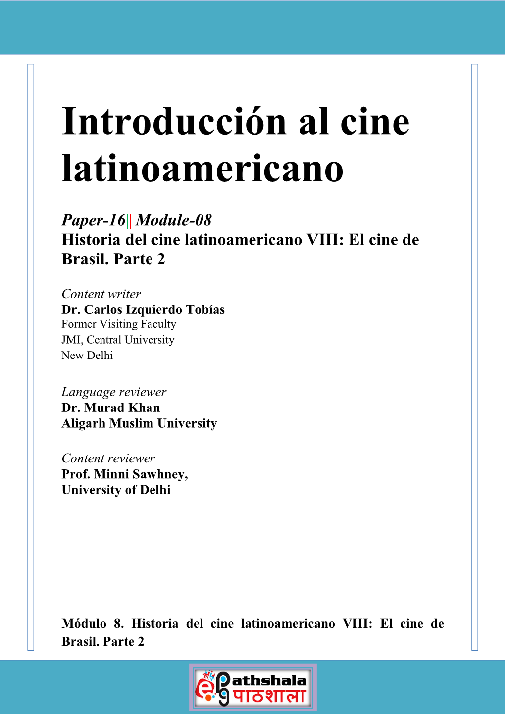 Introducción Al Cine Latinoamericano