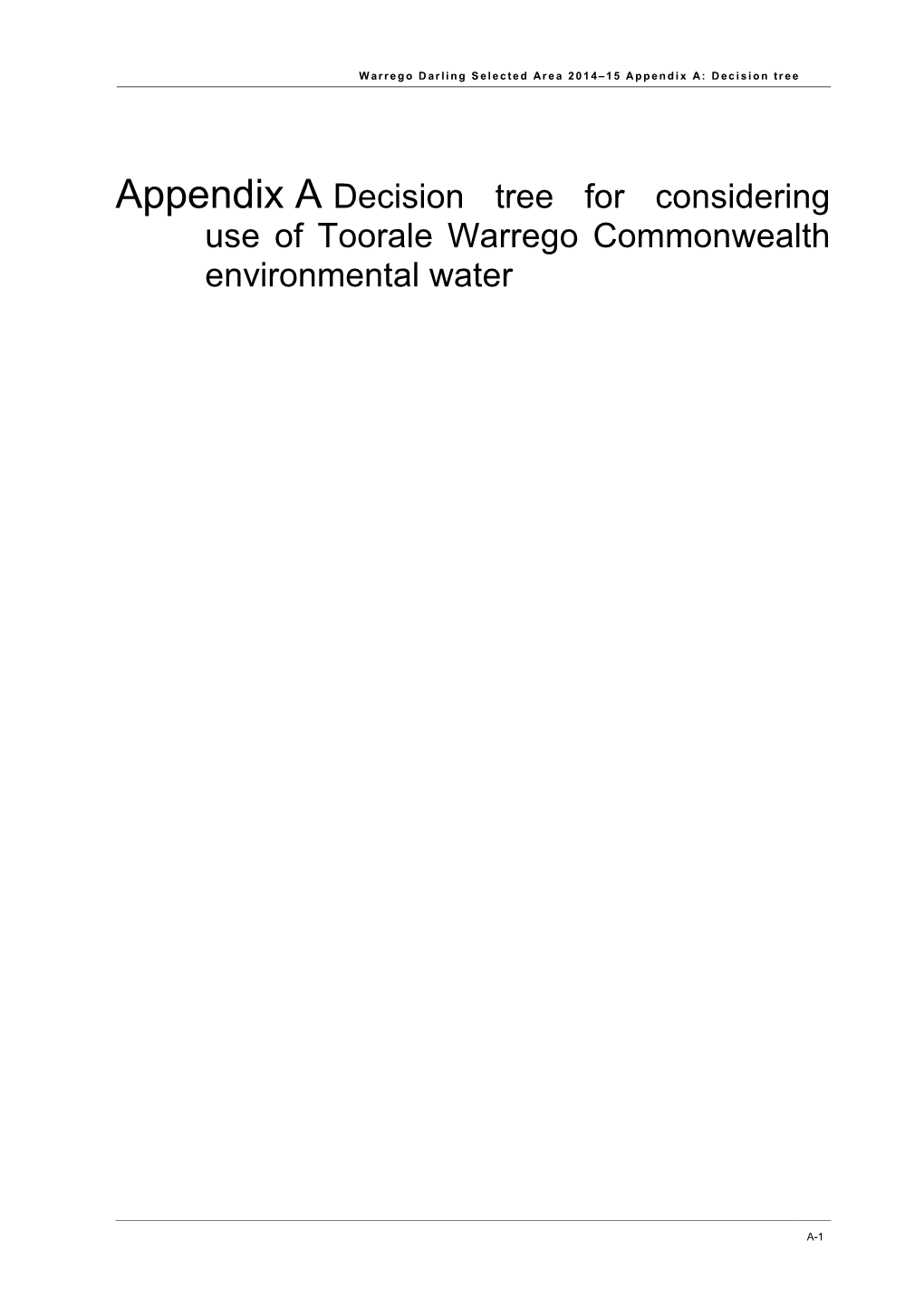 Warrego Darling Selected Area 2014-15 Final