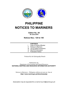 Philippine Notices to Mariners