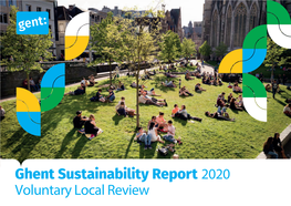 Ghent Sustainability Report 2020 Voluntary Local Review Foreword by the Mayor