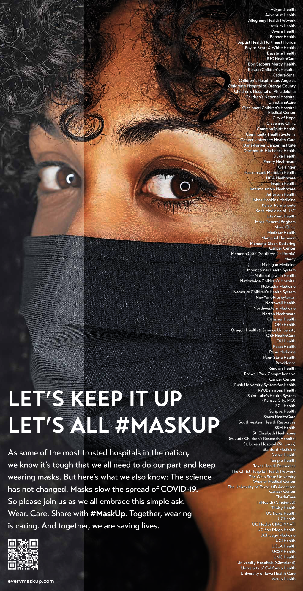 Let's Keep It up Let's All #Maskup
