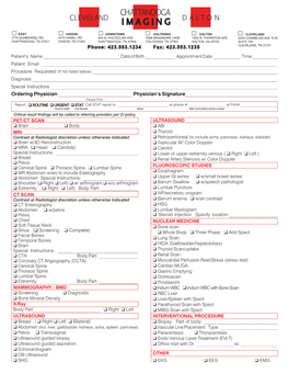 Procedure Request Form