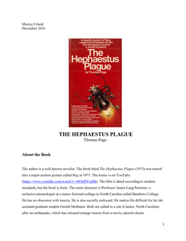 THE HEPHAESTUS PLAGUE Thomas Page