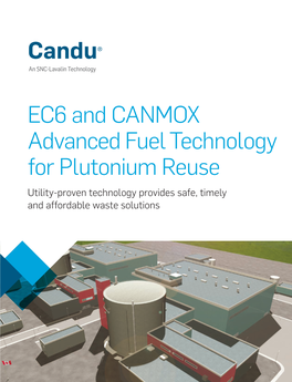 EC6 and CANMOX Advanced Fuel Technology for Plutonium Reuse Utility-Proven Technology Provides Safe, Timely and Affordable Waste Solutions Sites Using CANMOX™ Fuel