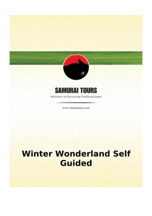 Winter Wonderland Self Guided 14 Days/13 Nights Winter Wonderland Self Guided