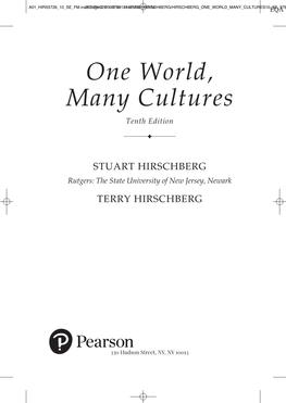 One World, Many Cultures Tenth Edition