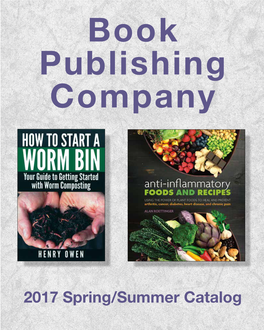 2017 Spring/Summer Catalog Book Publishing Company 2017 Spring-Summer Catalog Table of Contents