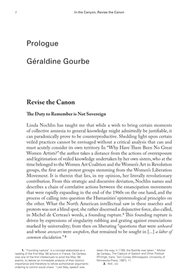 Prologue Géraldine Gourbe