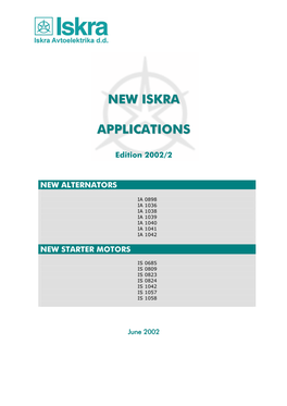 New Iskra Applications