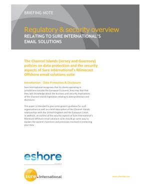 Regulatory & Security Overview