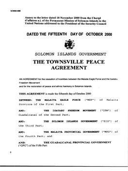 Townsville Peace Agreement