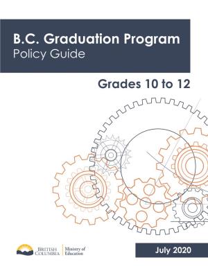 B.C. Graduation Program Policy Guide