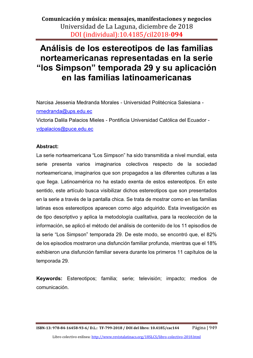 Los Simpson” Temporada 29 Y Su Aplicación En Las Familias Latinoamericanas