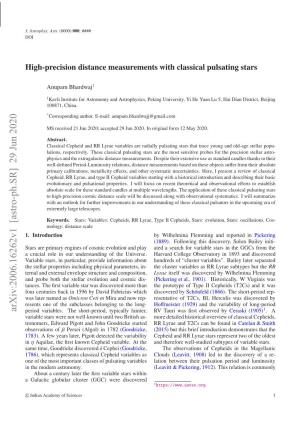 High-Precision Distance Measurements with Classical Pulsating Stars