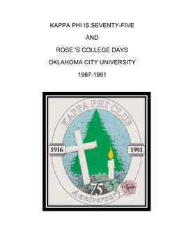 Rose's College Days 1987-1991