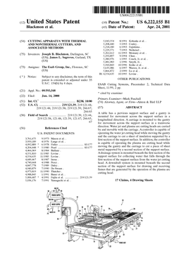 (12) United States Patent (10) Patent No.: US 6,222,155 B1 Blackmon Et Al