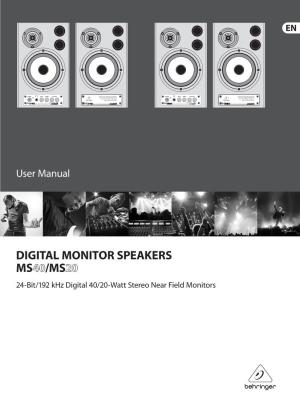 Digital Monitor Speakers Ms