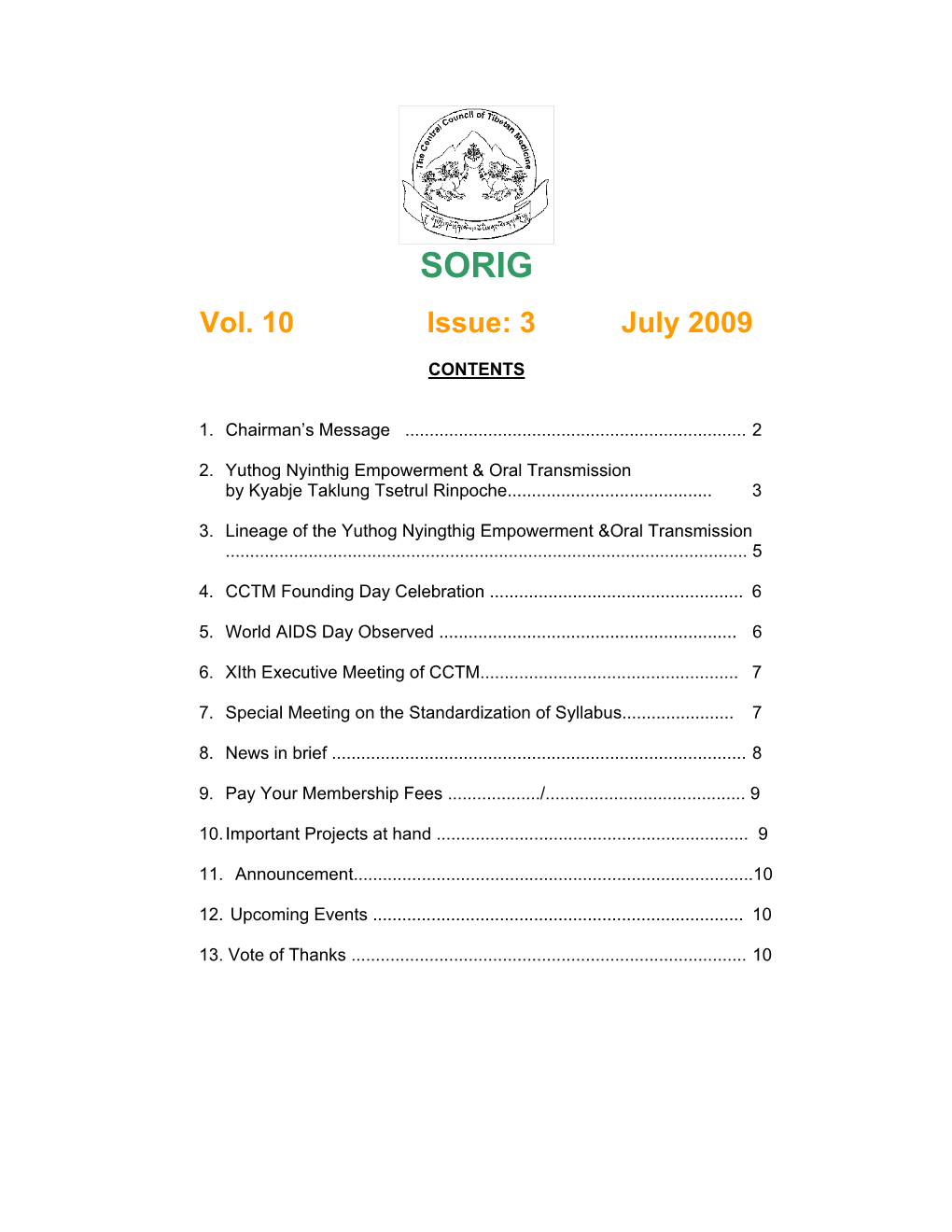 Vol. 10 Issue: 3 July 2009
