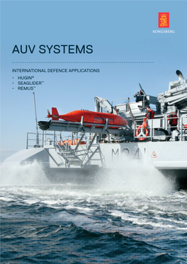 Naval AUV Product Range