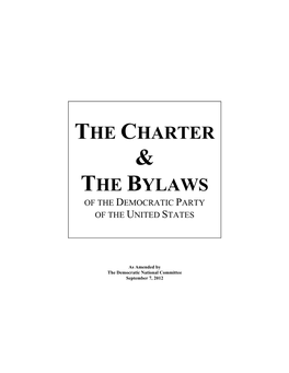 The Charter the Bylaws