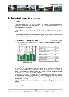 II B Contexte Physique De La Commune