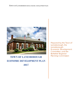 Town of Lanesborough Economic Development Plan