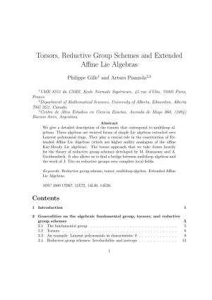 Torsors, Reductive Group Schemes and Extended Affine Lie Algebras