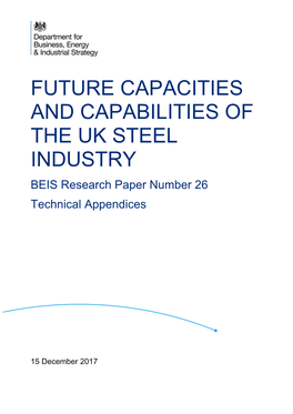 Future Capacities and Capabilities of the UK Steel Industry