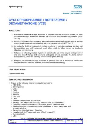 Cyclophosphamide / Bortezomib / Dexamethasone (Vcd)