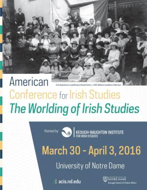 The Worlding of Irish Studies